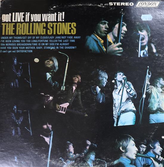 A collection of 20 Rolling Stones LPs All G+ to VG+